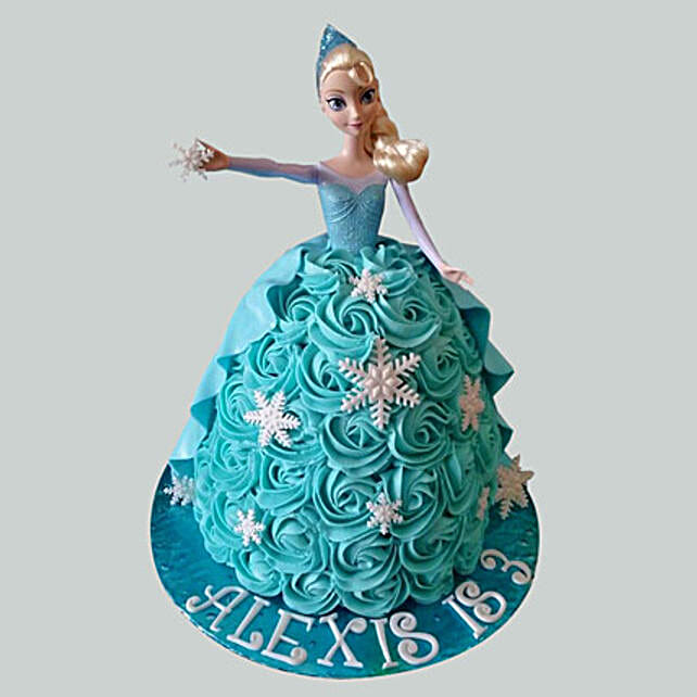 Blue Roses Barbie Cake Vanilla 2kg Gift Tinkerbell Fairy Barbie