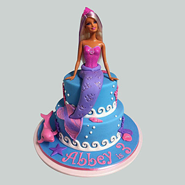 Cute Mermaid Barbie Cake 2kg