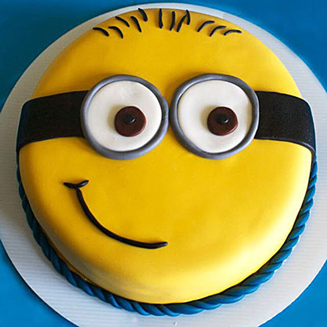 Buy Send Cute Minion Cake 1kg Pineapple Eggless Online Ferns N Petals