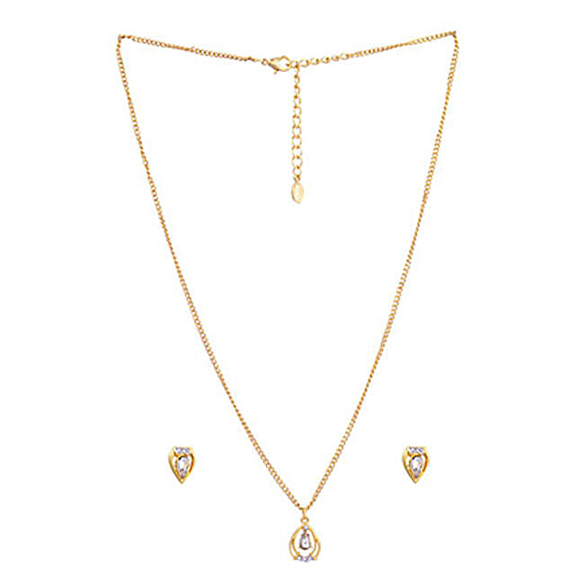 Send Estelle Drop Shaped Pendant Set Ferns N Petals - Estelle Pendant Set