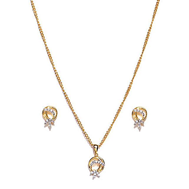 Send Estelle Fl Shaped Pendant Set Ferns N Petals - Estelle Pendant Set