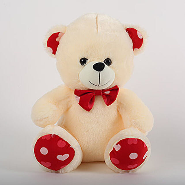 ferns and petals teddy bear
