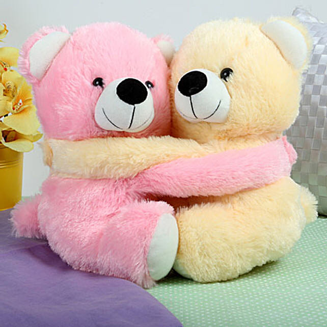 ferns and petals teddy bear
