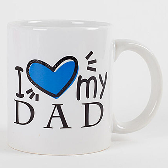 i love dad mug