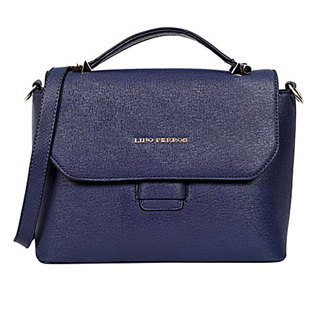 lino perros blue handbag