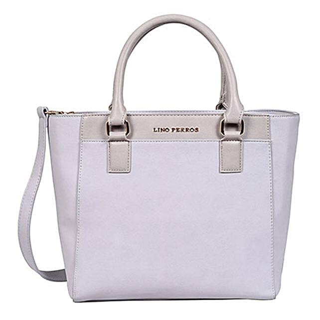 Lino perros faux online leather handbag