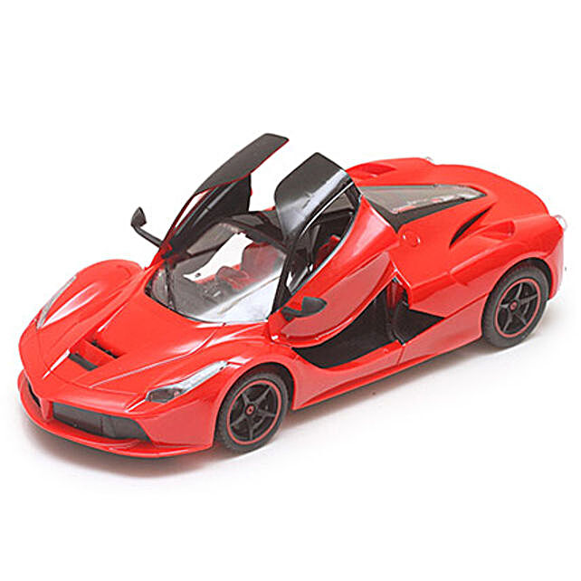 toy red ferrari car