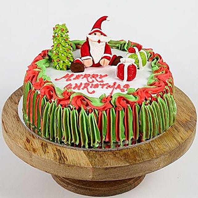 Special Santa Claus Chocolate Cake Half Kg Gift Merry Christmas