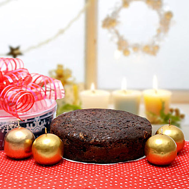 Buy/Send Christmas Cake and Candles Online- FNP