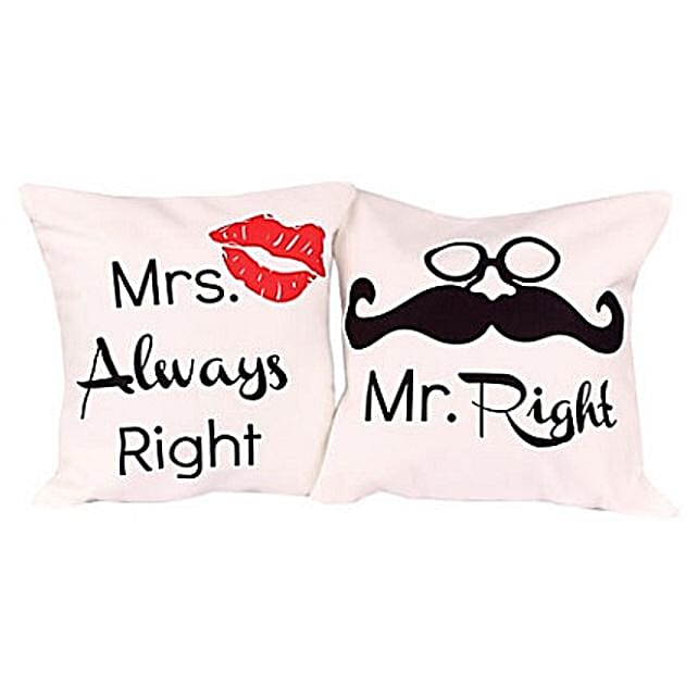 Buy/Send Mr and Mrs Cushions Online FNP