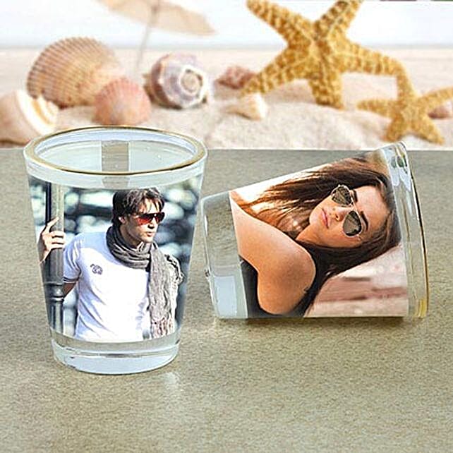 Buy/Send Personalised Couple Shot Glasses Online- FNP