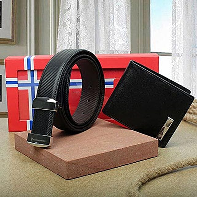 Buy/Send Premium Belt And Wallet Combo Online- FNP