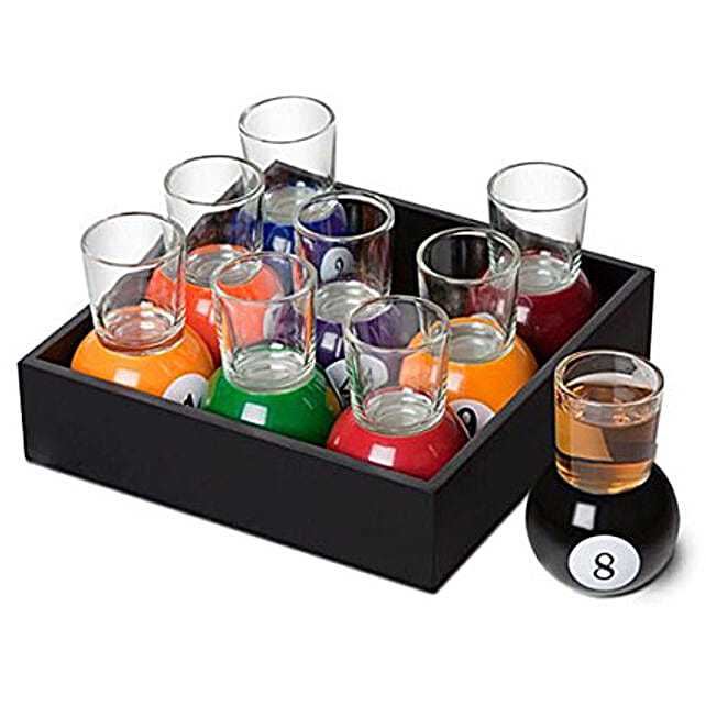 billiard shot glasses