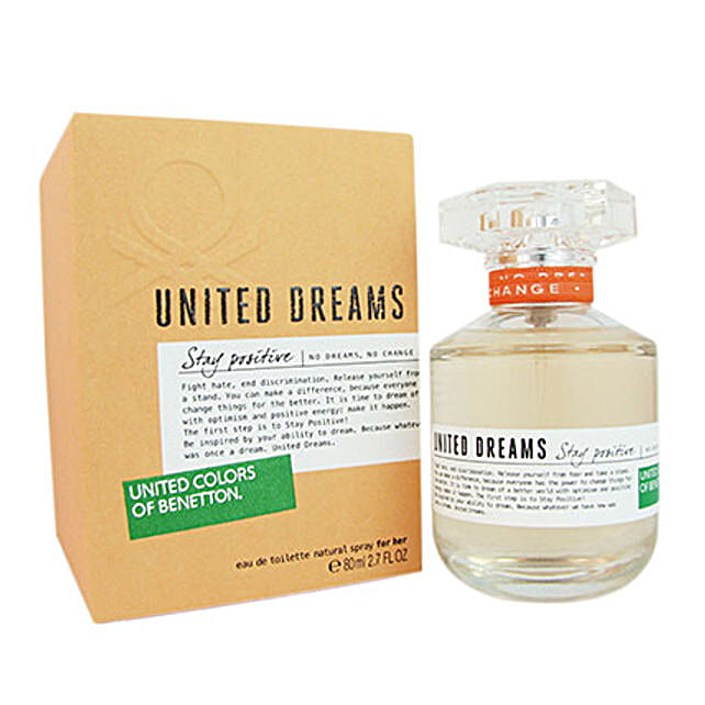 united dreams stay positive perfume