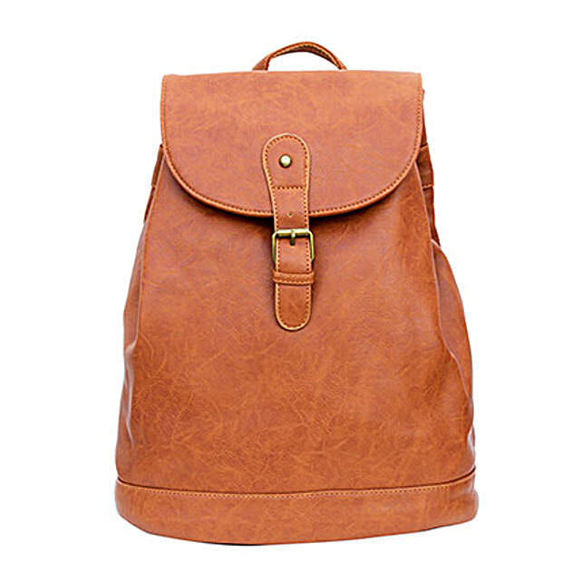 Buy/Send Drawstring Tan Backpack Online FNP