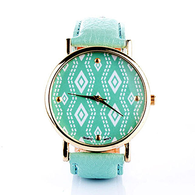 Buy/Send Printed Mint Watch For Women Online FNP