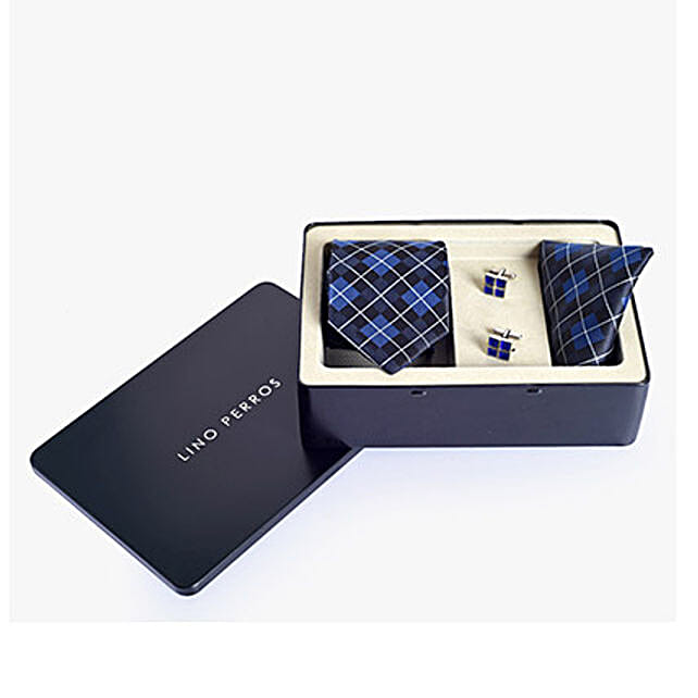 lino perros tie and cufflinks