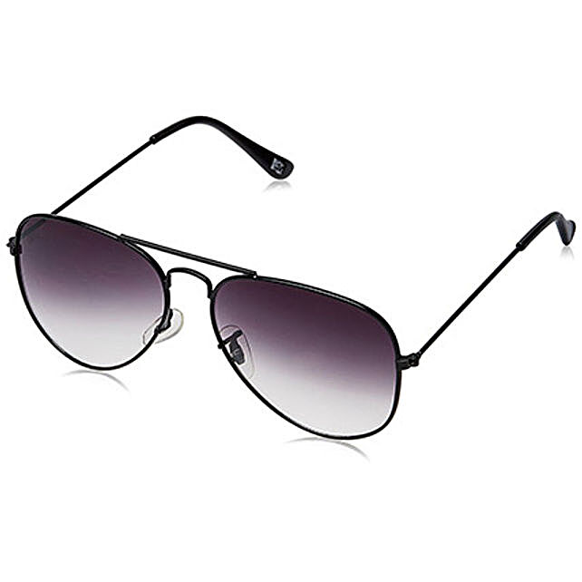 Buy/Send MTV Unisex Black N Grey Aviators Online- FNP