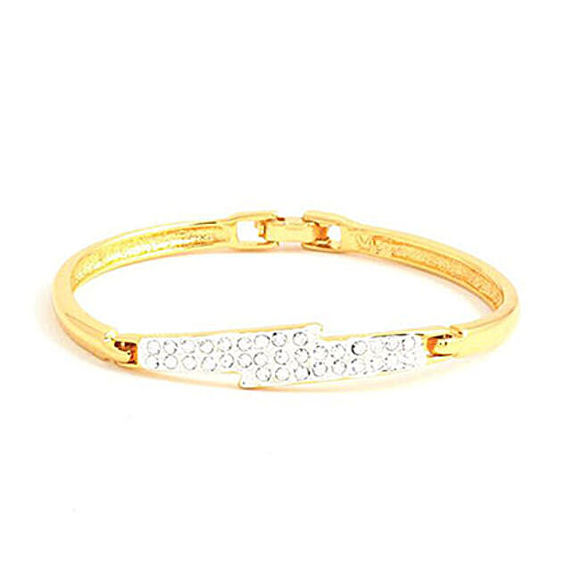 Buy/Send Estelle 24 Ct Gold Plated Modish Bracelet Online- FNP