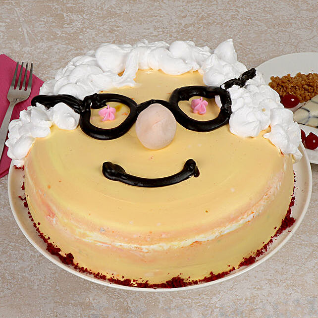 Download Buy Send Cool Grandpa Vanilla Cake Half Kg Online Ferns N Petals
