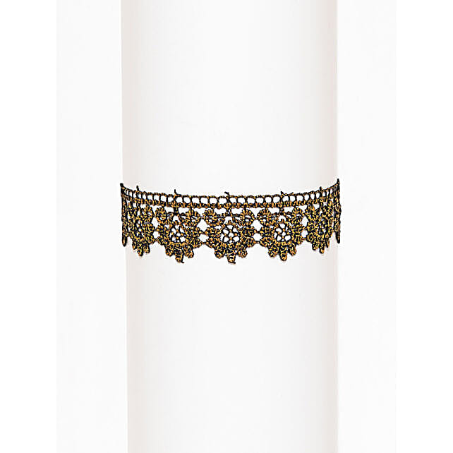 Buy/Send Golden Lace Choker Necklace 