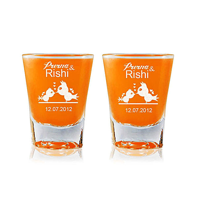 Buysend Personalised Set Of 2 Shot Glasses 2314 Online Fnp 1329