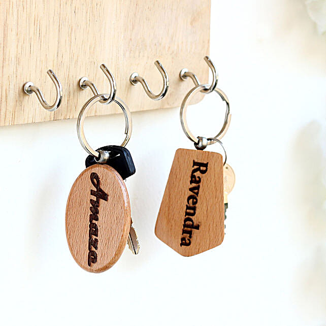 Buy/Send Personalised Engraved Key Chains Set of 2 Online FNP