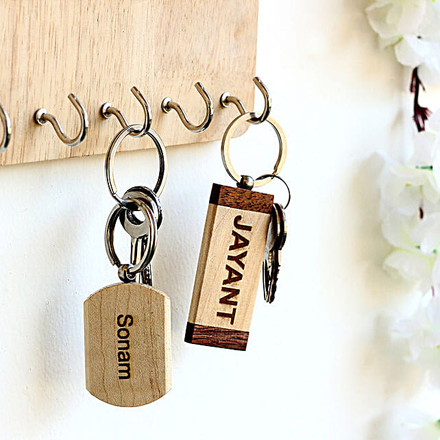 Buy/Send Personalised Name Key Chains Set of 2 Online FNP