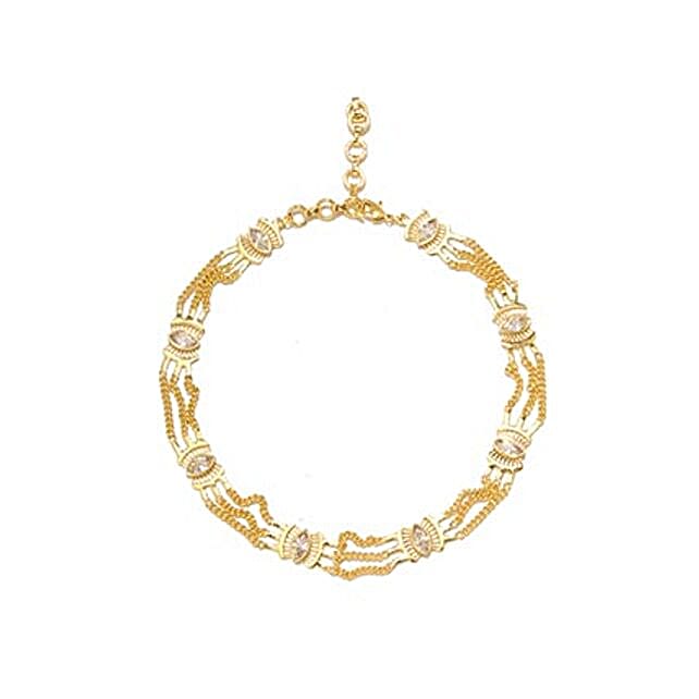 Buy/Send Stylish Metal Choker Necklace 