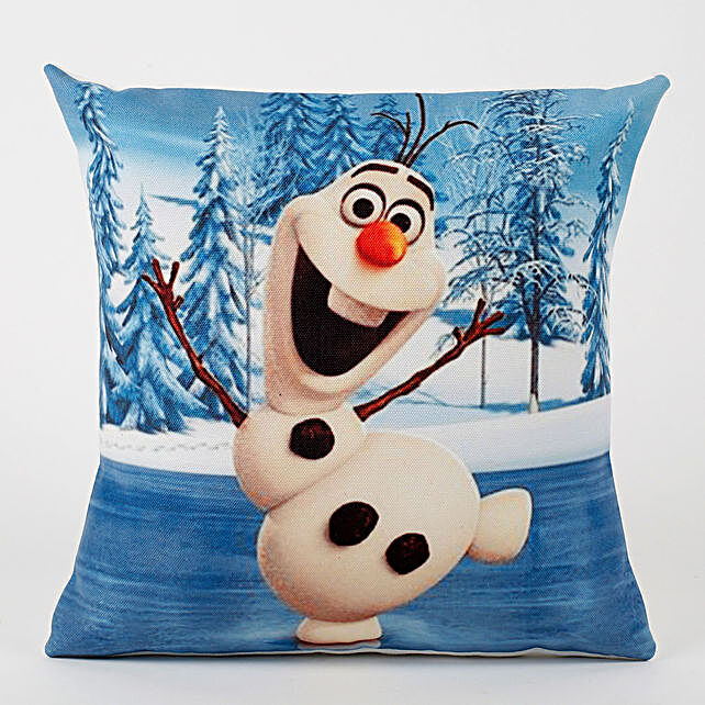 Olaf The Snowman Printed Cushion | Gift 
