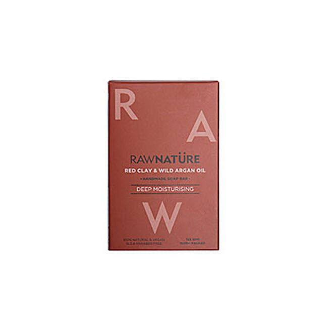 Buy/Send Raw Nature Red Clay & Wild Argan Oil Soap Online FNP
