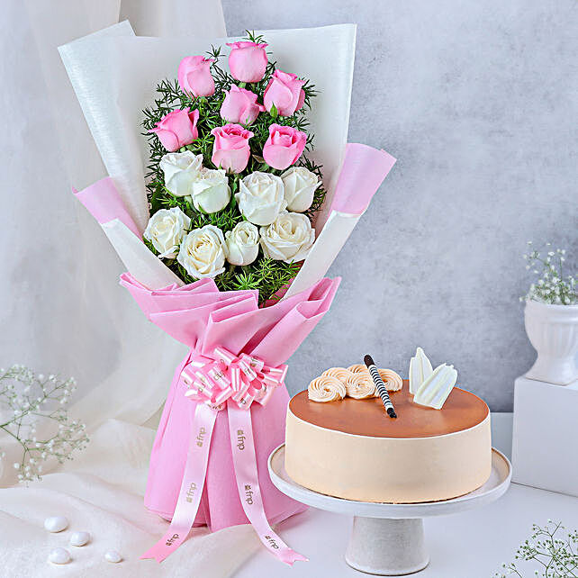 flower and cake