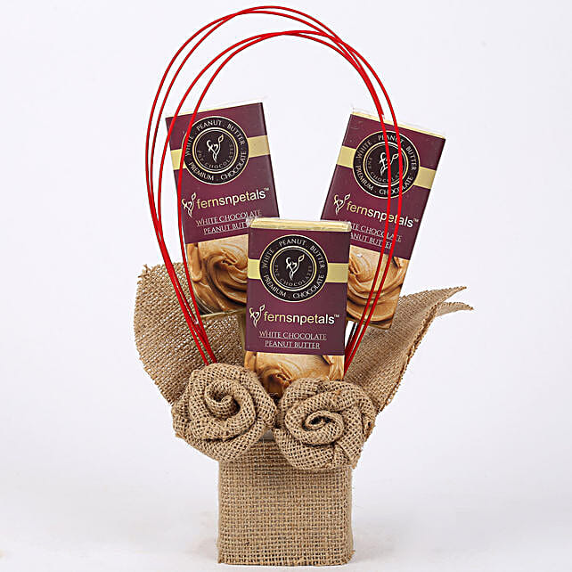 Buy/Send FNP White Chocolate Peanut Butter Gift Set Online FNP