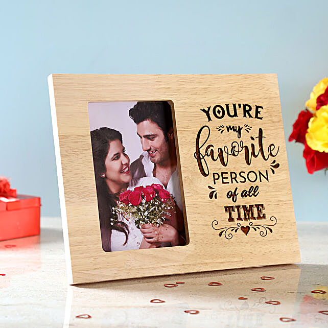 Send Personalised Favourite Person, Personalised Engraved Wooden Photo Frames
