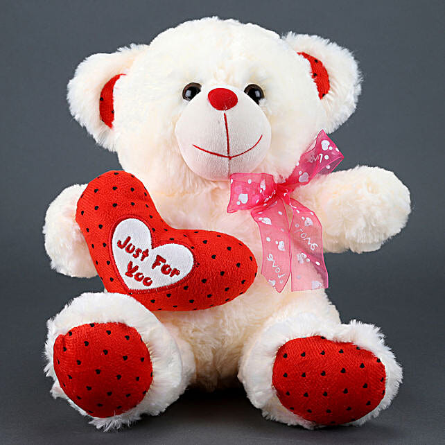 ferns and petals teddy bear