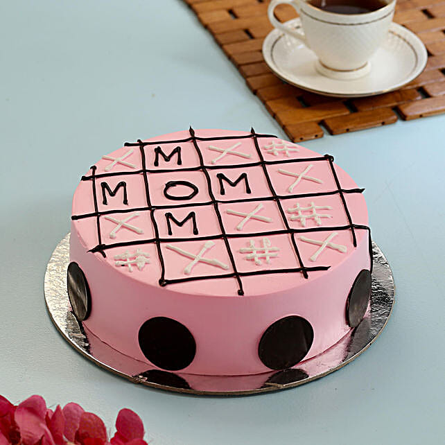 Buy Send Tic Tac Toe Pineapple Cake For Mom Half Kg Online Ferns N Petals