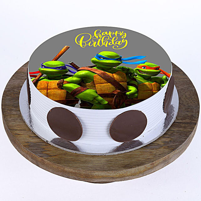 Buy Send Ninja Turtles Photo Cake Vanilla 1 Kg Online Ferns N Petals