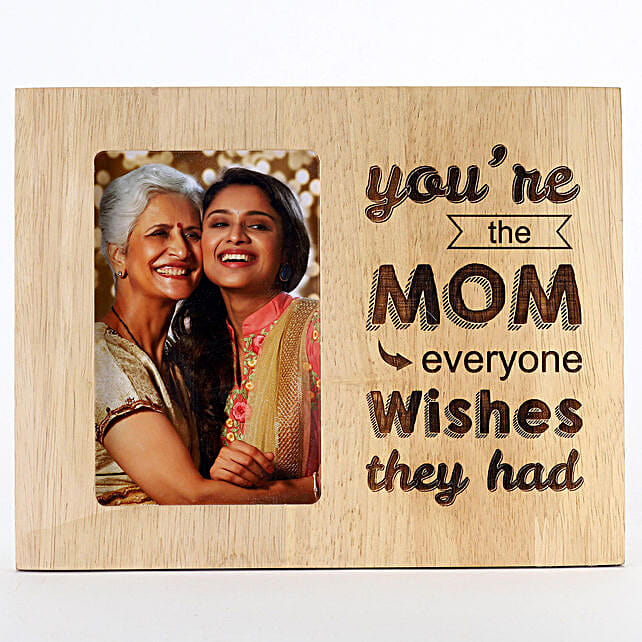 Buy/Send Personalised Engraved Wooden Photo Frame For Mom Online FNP