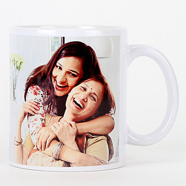 Buy/Send Personalised White Ceramic Mug For Mom Online- FNP