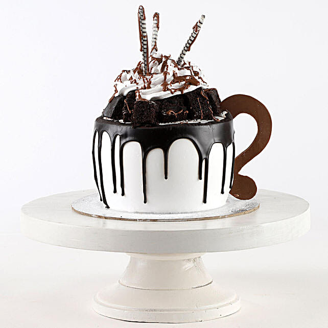 Frosty Mug Designer Chocolate Cake 1 Kg Gift Designer Cakes For