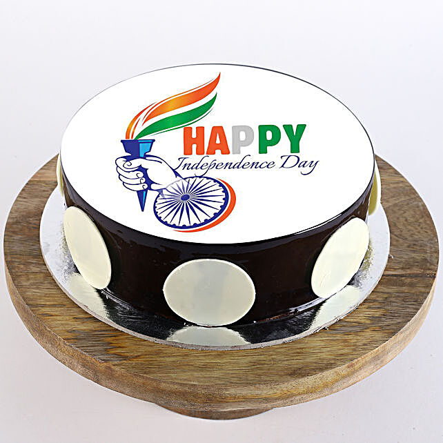 Buy Send Independence Day Chocolate Photo Cake 1 Kg Eggless Online Ferns N Petals