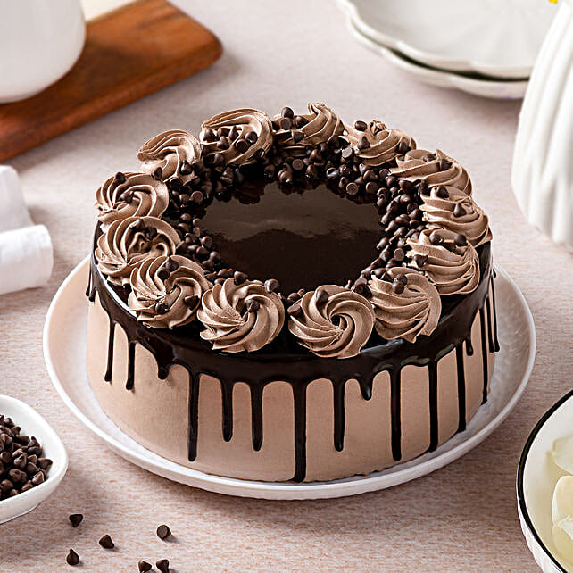 Buy Send Cream Drop Chocolate Cake Half Kg Online Ferns N Petals