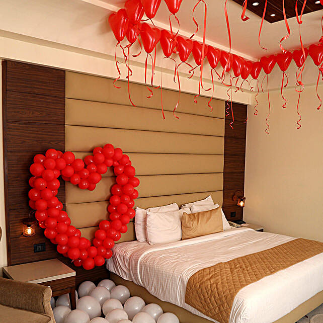 Romantic Balloon Decor Gift Heart Balloons Decoration Ferns N