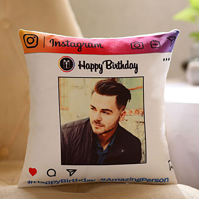 Personalised Instagram Birthday Cushion