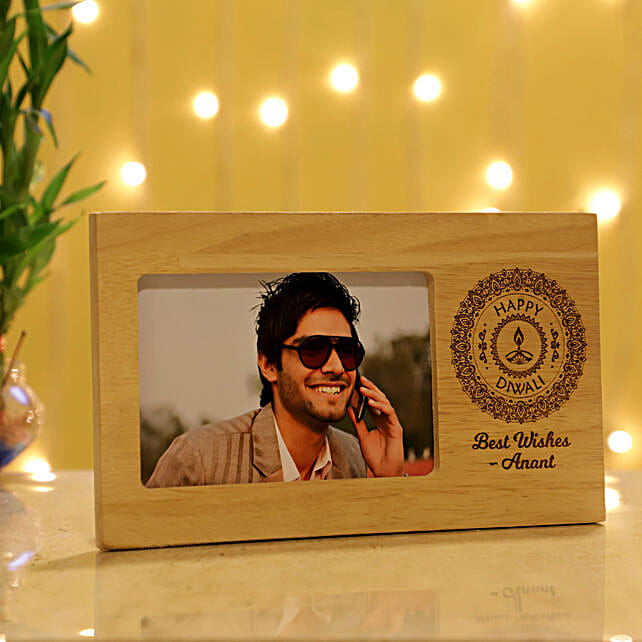 Buy/Send Best Diwali Wishes Personalised Photo Frame Online FNP