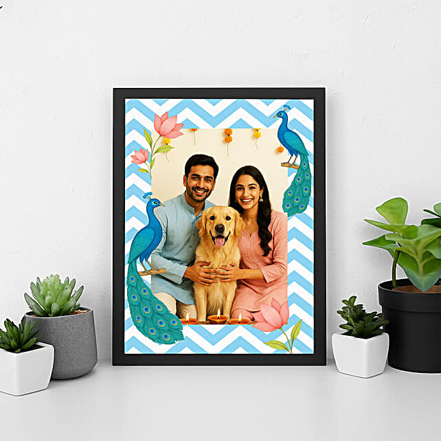 Buy/Send Diwali Personalised Photo Frame Online FNP