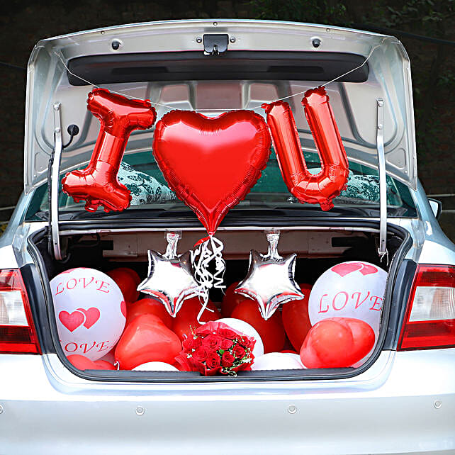 Marriage Wedding Car Decoration Car Flower Decoration Ferns N Petals