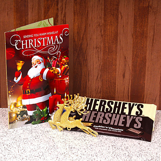 Buy/Send Hershey's Chocolate With Christmas Card Online- FNP