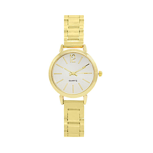 Buy/Send Sleek Gold Watch Online FNP