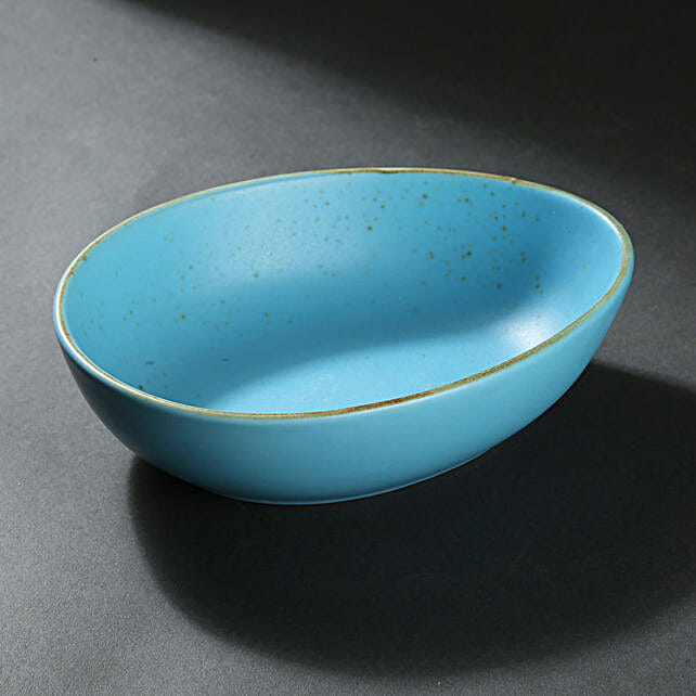 Buy/Send Blue Egg Shaped Bowl Online- FNP